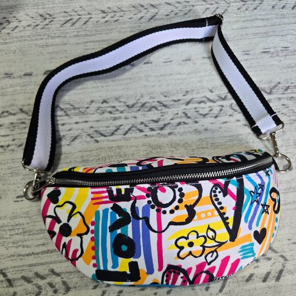 Brighton Graffiti Love Cross Body Bag - Picture 1 of 3